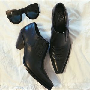 Charlie Horse Western Leather Boots Booties